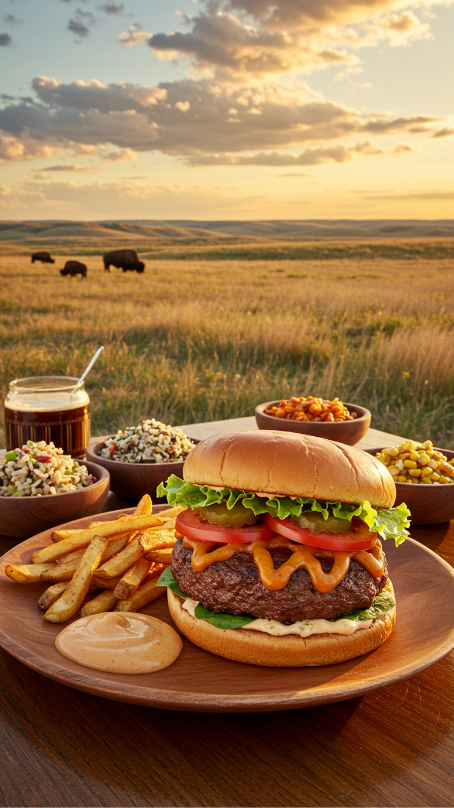 Bison Burgers: Savoring Native American Grassland Heritage