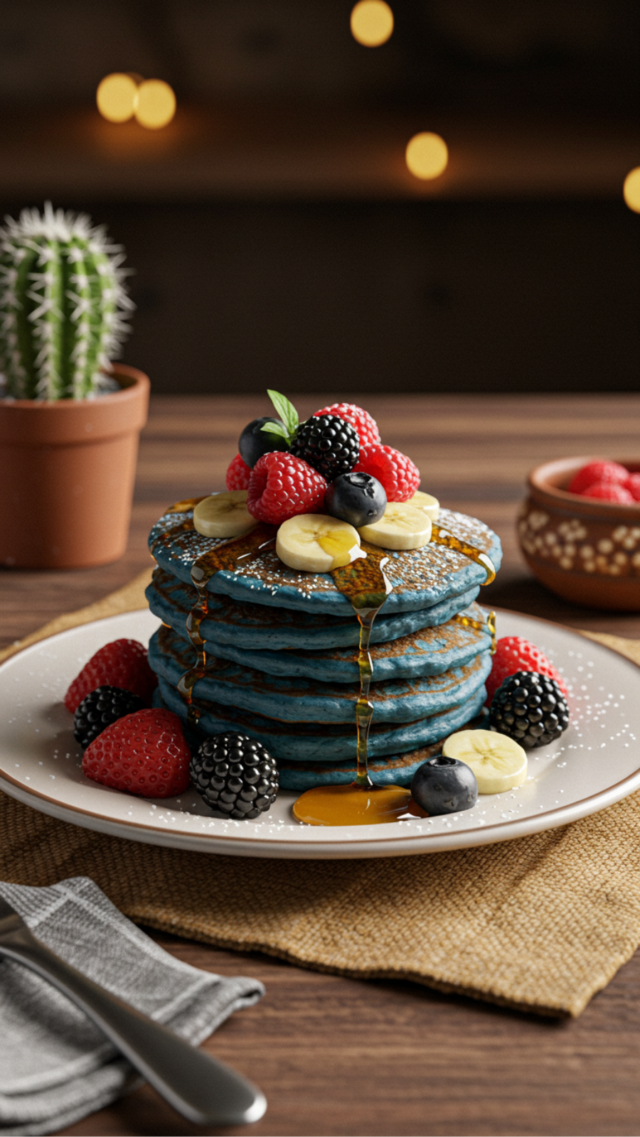 Blue Cornmeal Pancakes: A Breakfast of Southwest Traditions