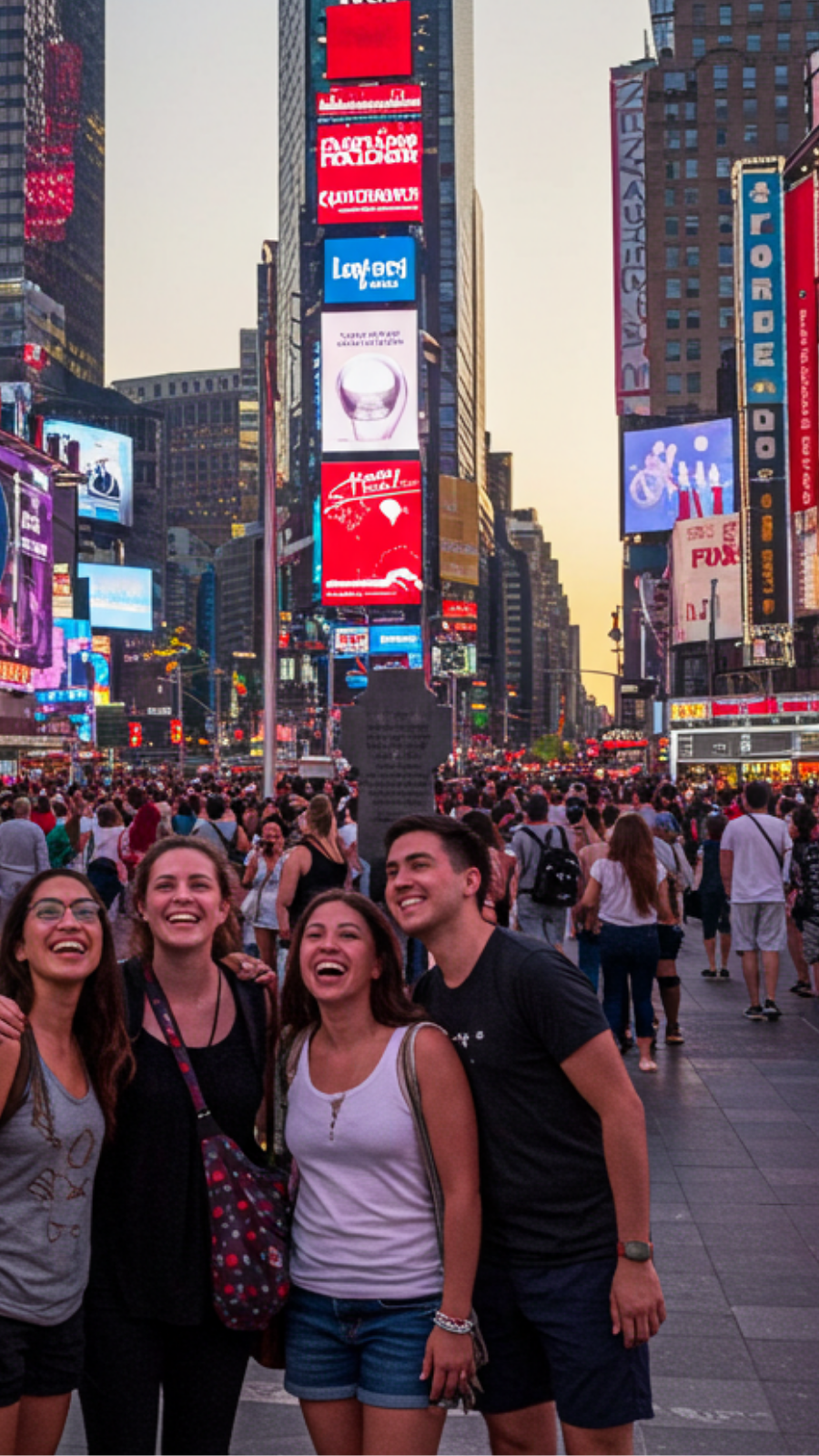 Urban Vibes: Stroll Through Times Square in New York City
