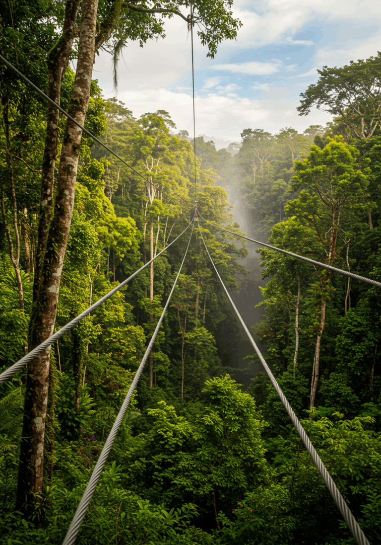 Ziplining Through Paradise: Soaring Above the Jungle Canopy